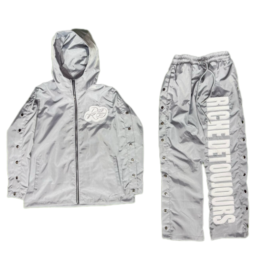 Gray 2026 Spring Nylon Tracksuit