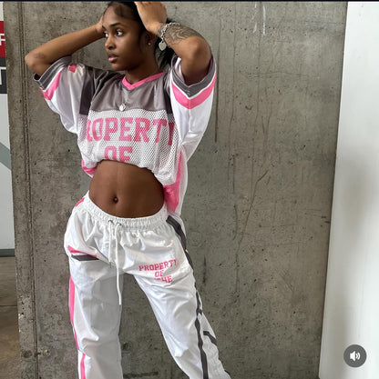 Pink “Property of Riche” Jersey Set