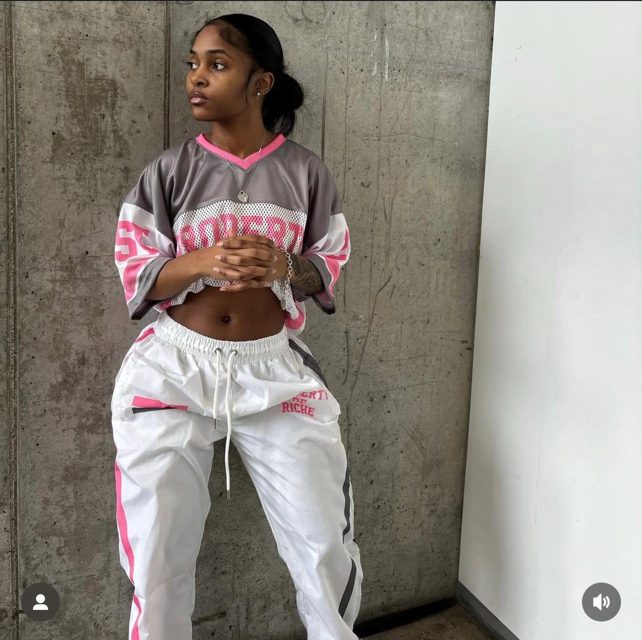 Pink “Property of Riche” Jersey Set