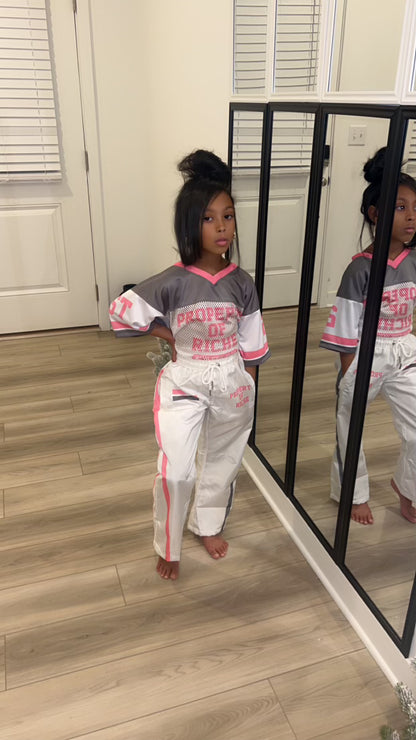 Pink “Property of Riche” Jersey Set