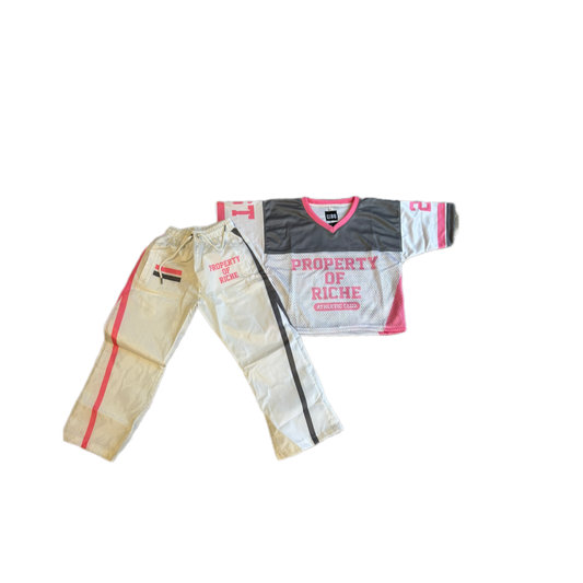 Pink “Property of Riche” Jersey Set