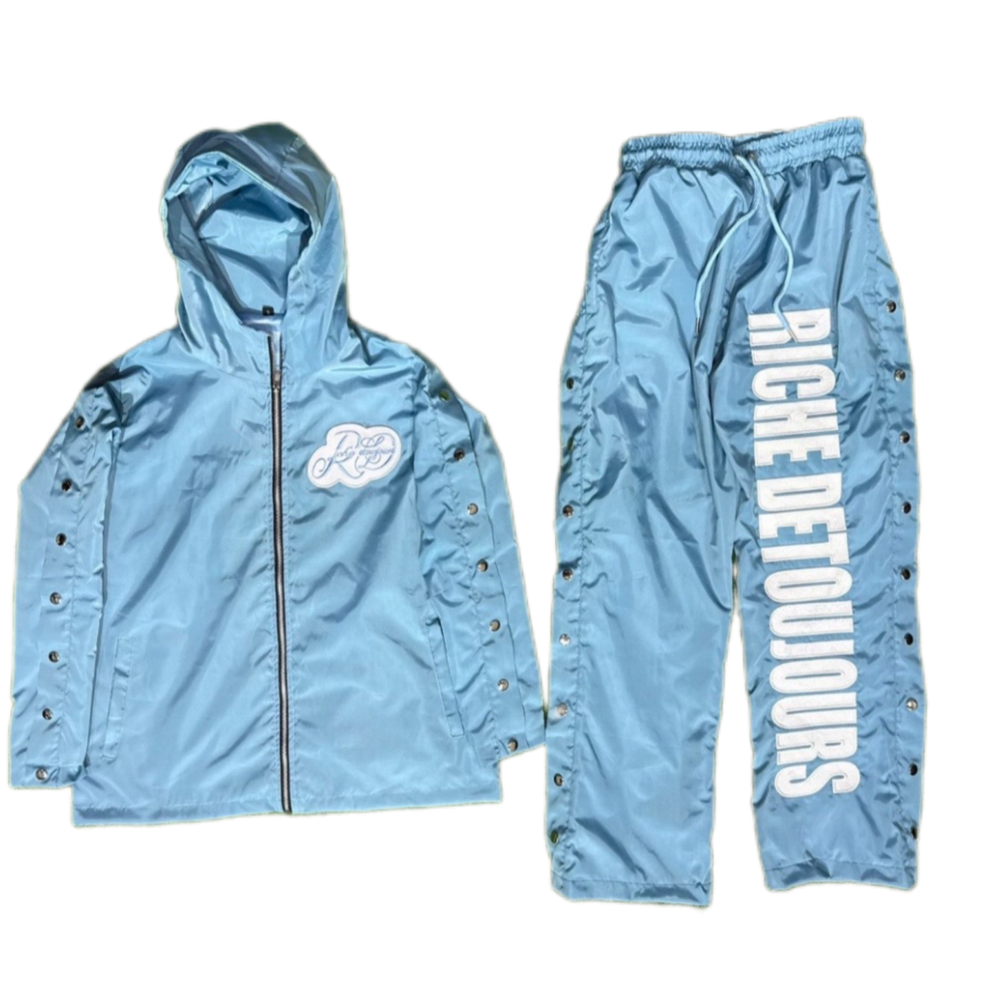 Blue 2026 Spring Nylon Tracksuit