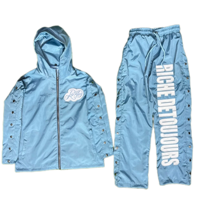 Blue 2026 Spring Nylon Tracksuit