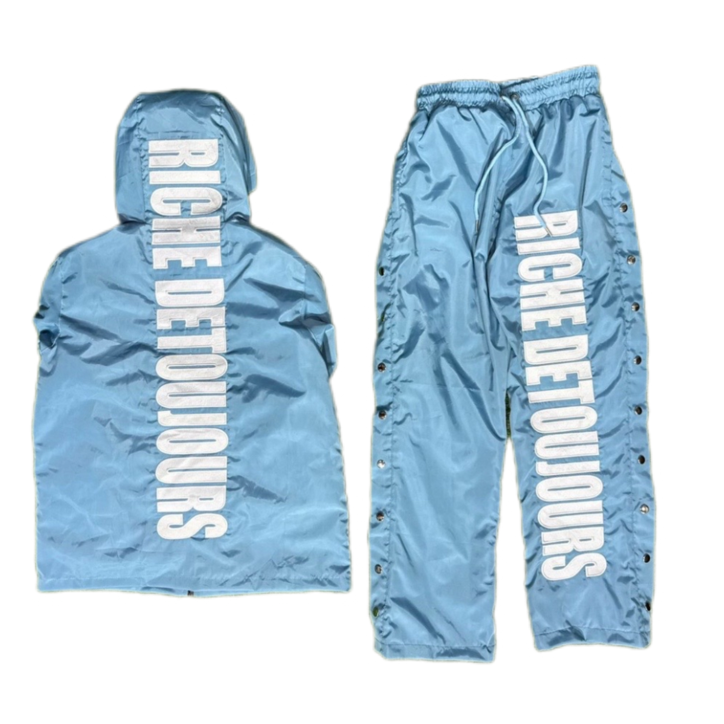 Blue 2026 Spring Nylon Tracksuit